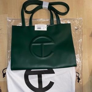 Telfar Medium Dark Olive Shopper Bag